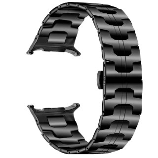 Iron Man ruostumaton kellon ranneke Samsung Galaxy Watch Ultra (47mm) - Musta
