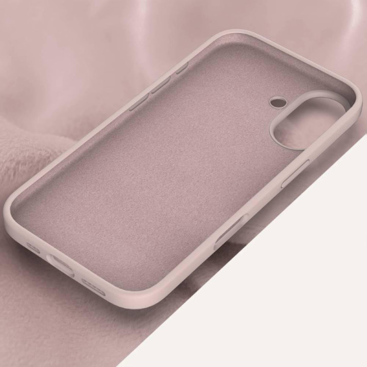 Liquid silicone case Apple iPhone 16 Plus - Pink Sand