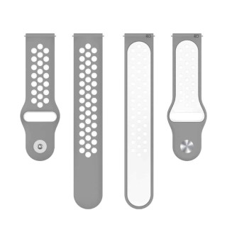 EBN Sport silicone watchband Suunto Race S 45mm - Grey/white