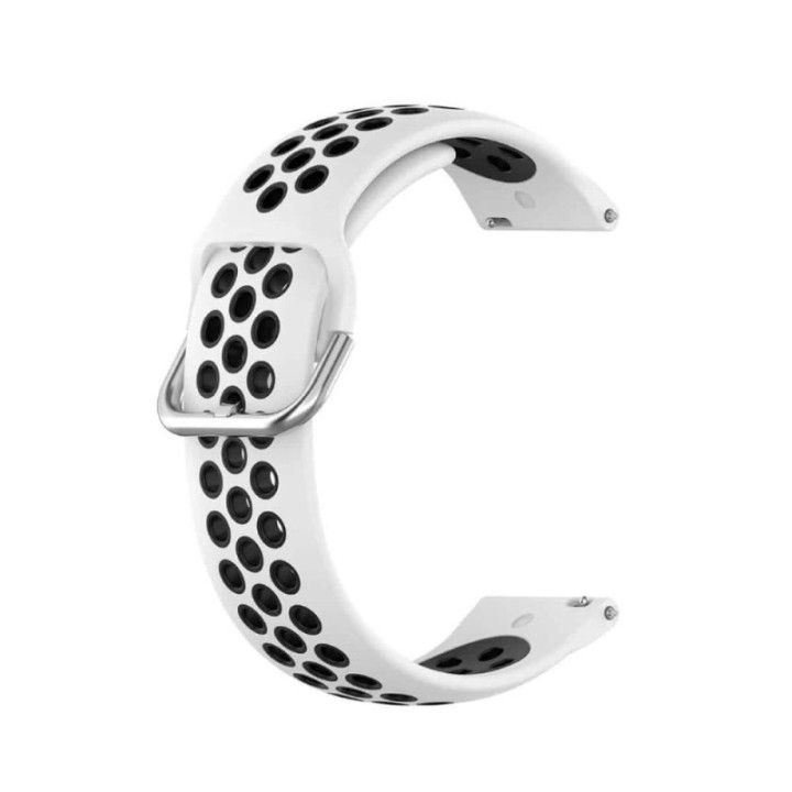 EBN watchband Suunto Racs S (45mm) - White/black