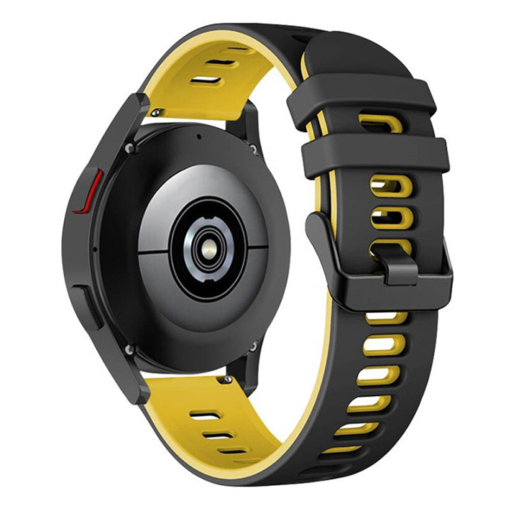 Twin sport watchband OnePlus Watch 2R - Black/yellow