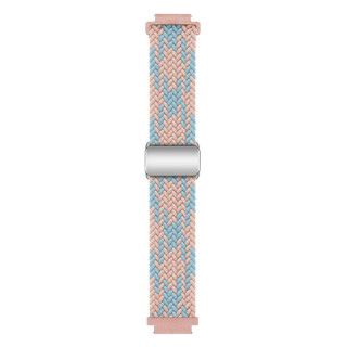 Geflochtenes magnetisches Uhrarmband Garmin Venu 3S - Blue Pink