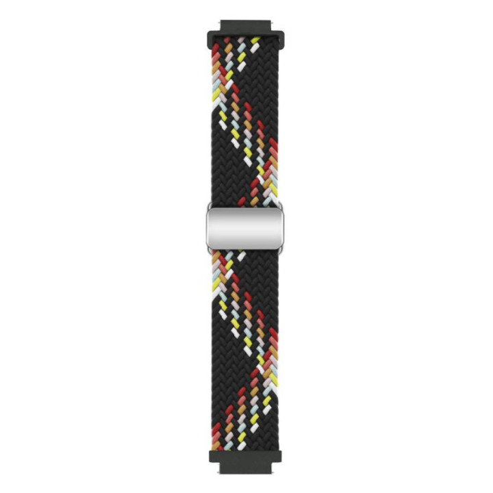 Flettet magnetisk klokkereim Garmin Venu 3S - Black Rainbow