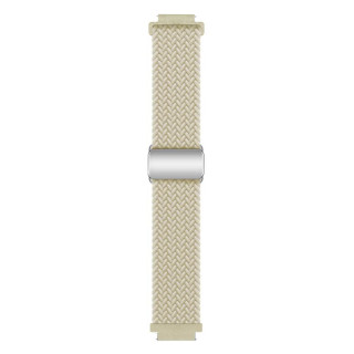 Flätat magnetiskt klockarmband Garmin VivoActive 4S - Starlight