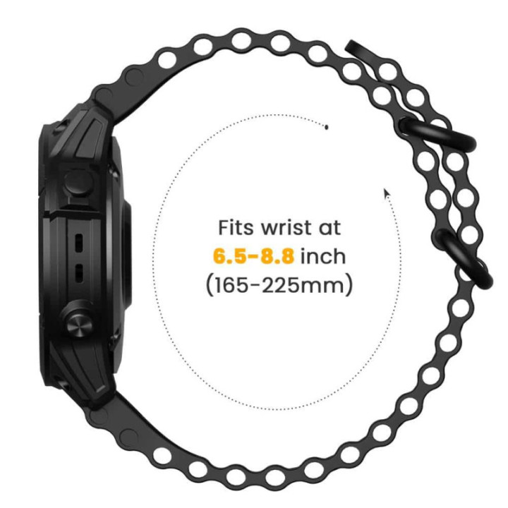 Ocean Urrem Garmin Fenix 8 (51mm) - Sort