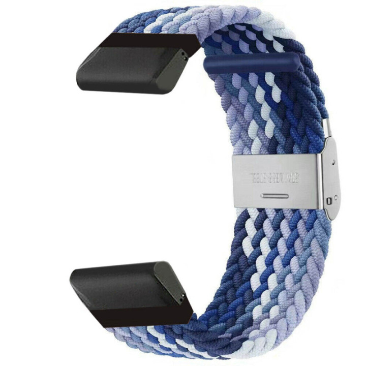 Braided Watchband Garmin Fenix E - Gradient blue
