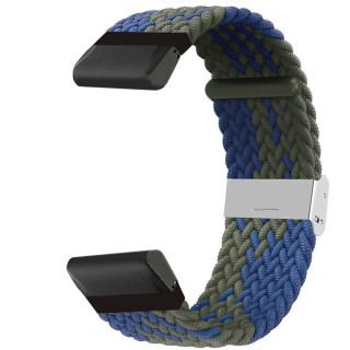 Geflochtenes Uhrarmband Garmin Fenix E - Bluegreen