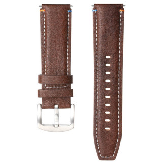 Leather watchband Garmin Forerunner 265 - Espresso Noir