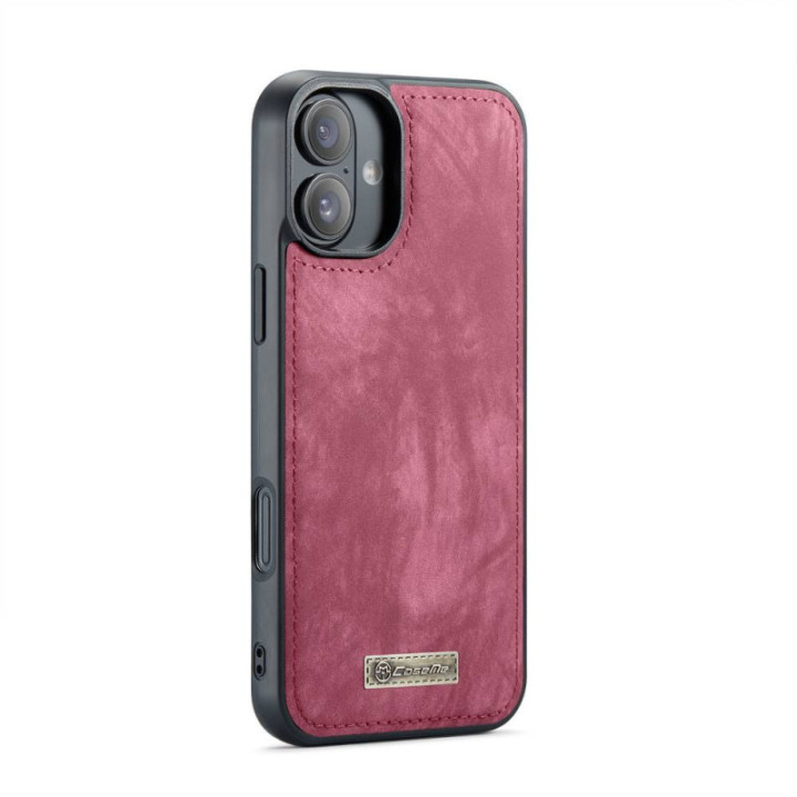 CaseMe mobilfodral 008 11-kort Apple iPhone 16 - Röd