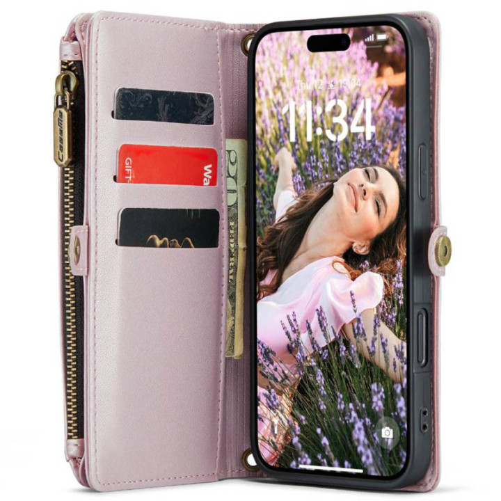 CaseMe puhelimenkotelo C36 Apple iPhone 16 - Vaaleanpunainen