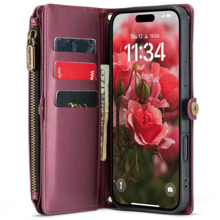 CaseMe mobildeksel C36 Apple iPhone 16 - Burgunder