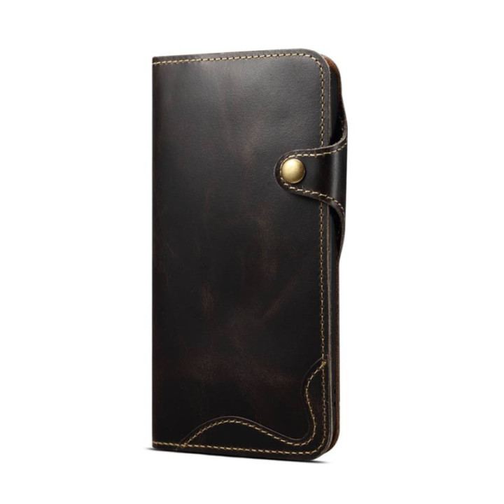 Denior mobilecase leather Apple iPhone 16 Pro - Black