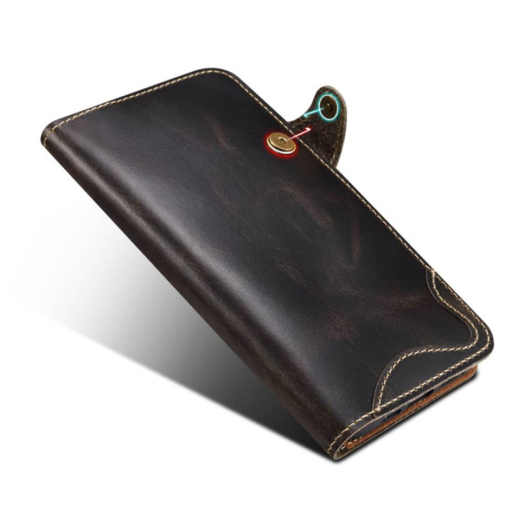 Denior mobilecase leather Apple iPhone 16 Pro - Black