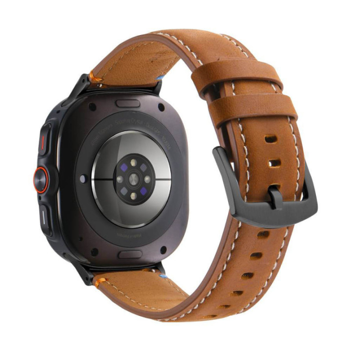 Leder BK Uhrarmband Samsung Galaxy Watch Ultra (47mm) – Cognac Ember