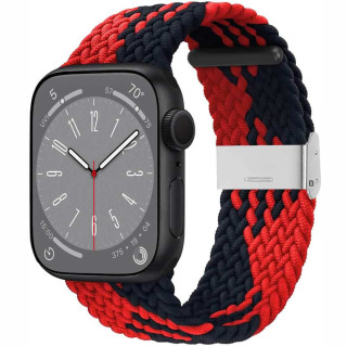 Flätat klockarmband Apple Watch 10 (46mm) - Redblack