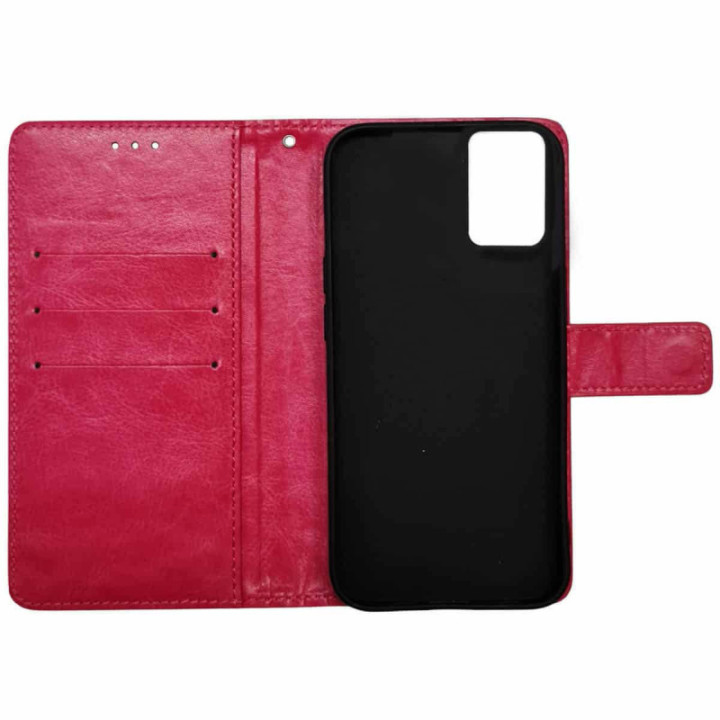 Wallet cover 3-kort Motorola Moto G24 - Lyserød