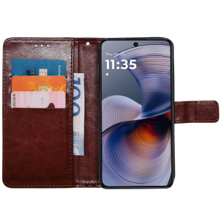 Handyhülle 3-Karten Motorola G55 - Braun