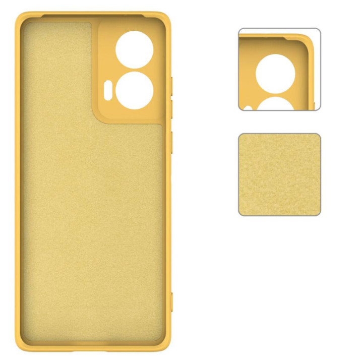 Liquid silikon skal Motorola Moto G24 - Gul