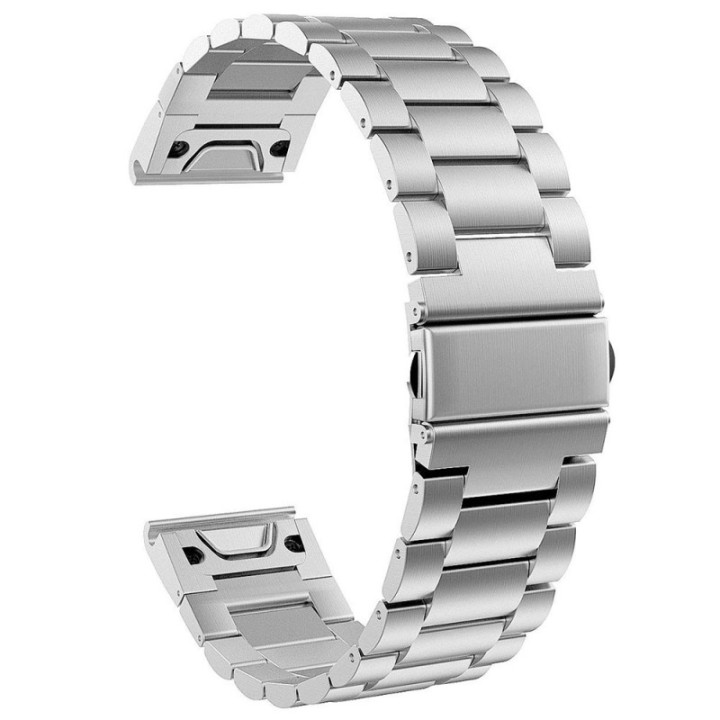 Stainless Steel Watchband Garmin Fenix 5X Plus - Silver