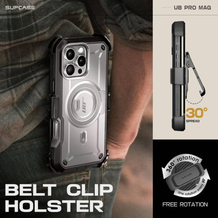 SUPCASE UB Pro Mag Hülle Apple iPhone 16 Pro - TiGray