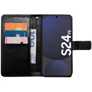 Handyhülle 3-Karten Samsung Galaxy S24 FE - Schwarz