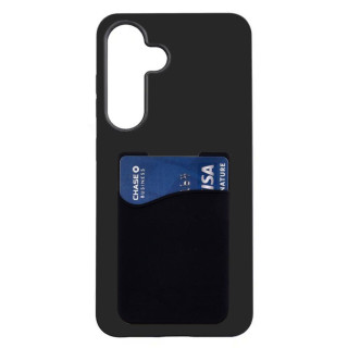 Silicone Case with card holder Samsung Galaxy S24 FE - Black