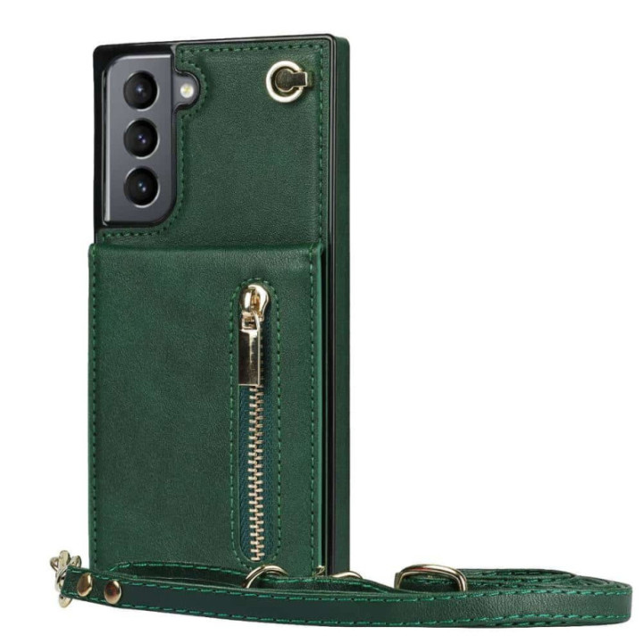 Zipper kaulakorukuori Samsung Galaxy S24 FE - Vihreä