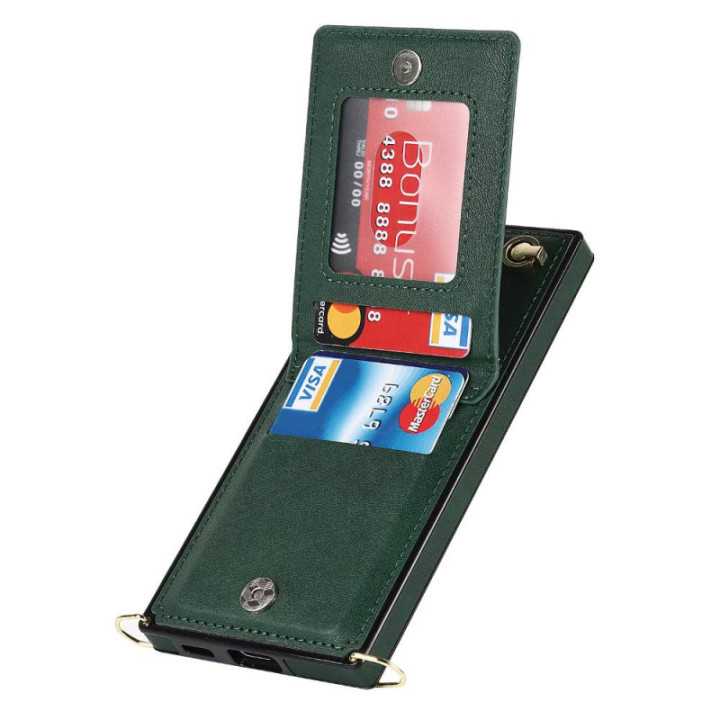 Zipper kaulakorukuori Samsung Galaxy S24 FE - Vihreä