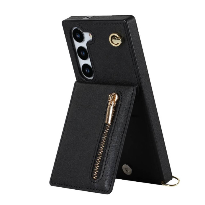 Zipper halskæde etui Samsung Galaxy S23 - Sort