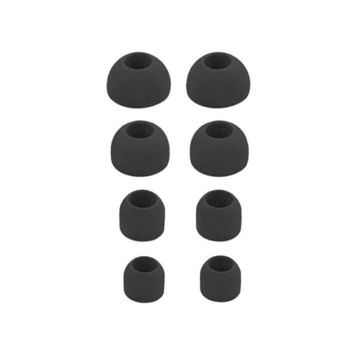 AirPods 4 Silikonputer 8-pakning (XS/S/M/L) - Sort
