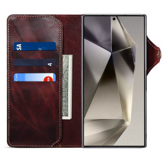 Denior Handyhülle leder Samsung Galaxy S25 Ultra - Ochsenblut