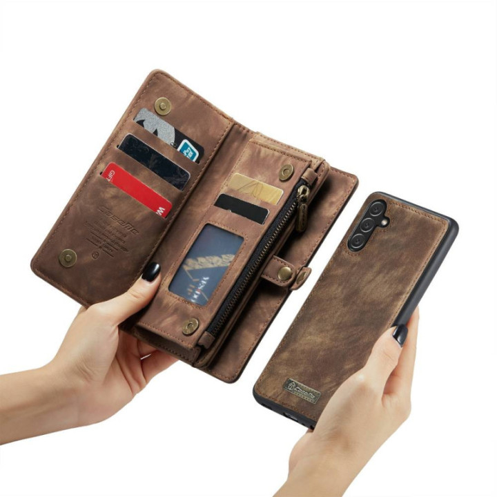 CaseMe mobildeksel 008 8-kort Samsung Galaxy A26 5G - Brun