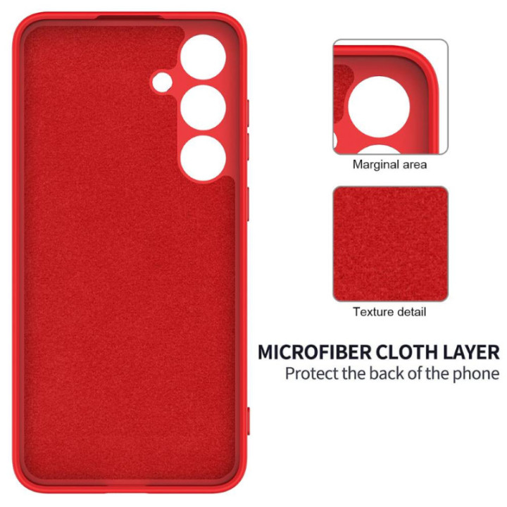 Liquid silikone cover Samsung Galaxy A36 5G - Rød
