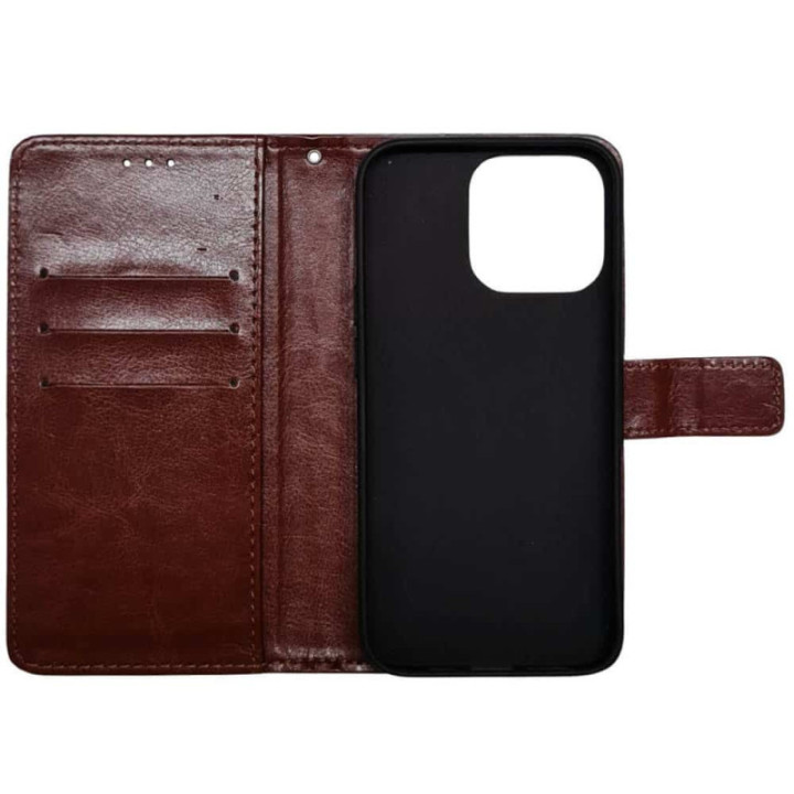 Wallet cover 3-card Xiaomi 15 - Brown