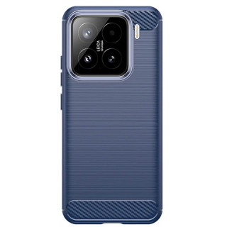 Harjattu TPU kuori Xiaomi 15 Pro - Sininen