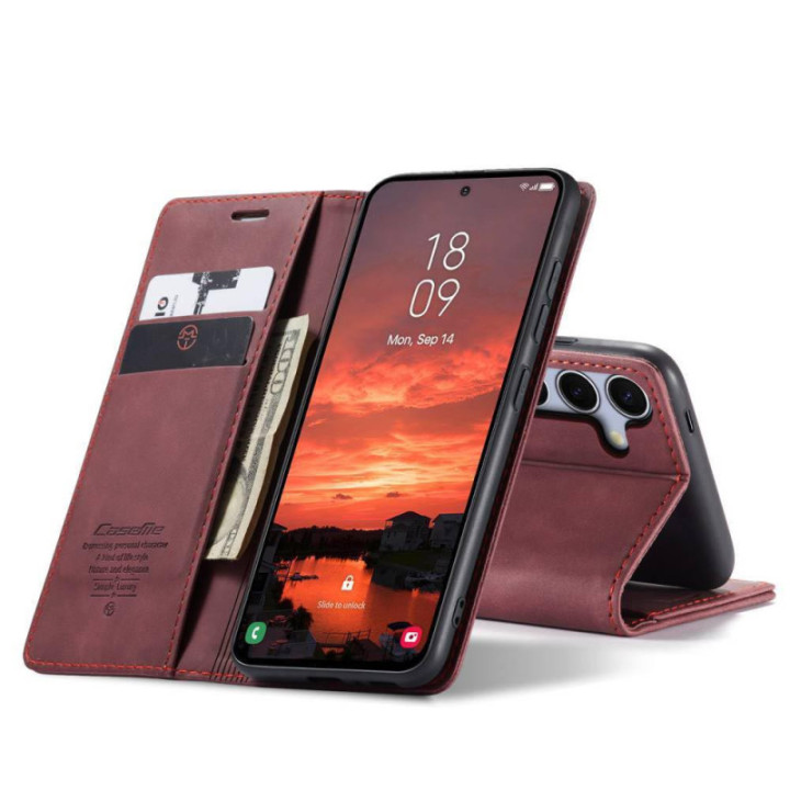 CaseMe mobildeksel 013 Samsung Galaxy S25 Plus - Burgunder