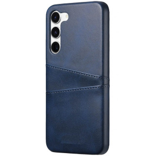 Retro deksel med kortholder Samsung Galaxy S25 Plus - Blå