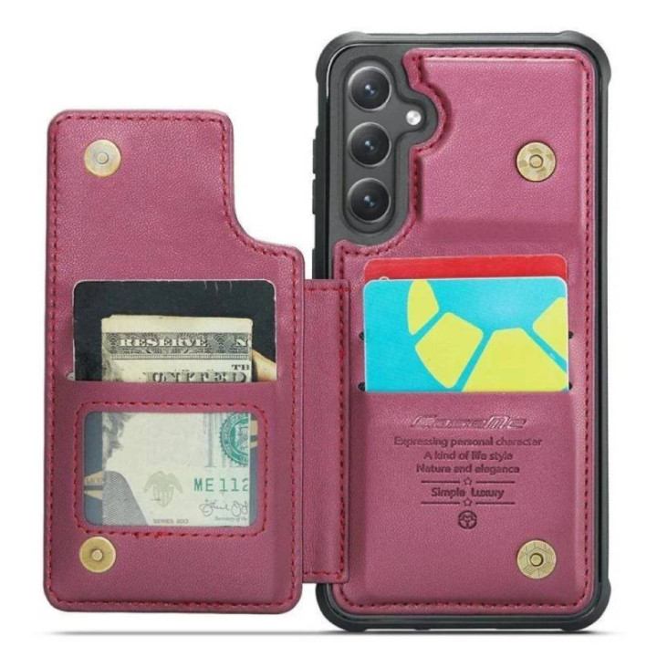 CaseMe mobildeksel C22 Samsung Galaxy S25 - Burgunder