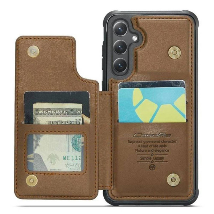 CaseMe Handyhülle C22 Samsung Galaxy S25 - Braun