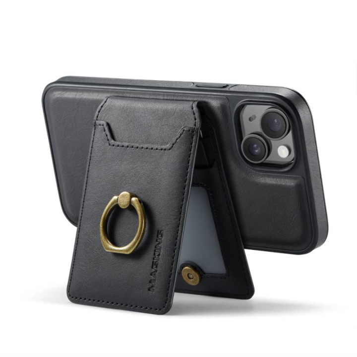 DG-Ming Magking K1 2in1 kotelo Apple iPhone 15 - Musta