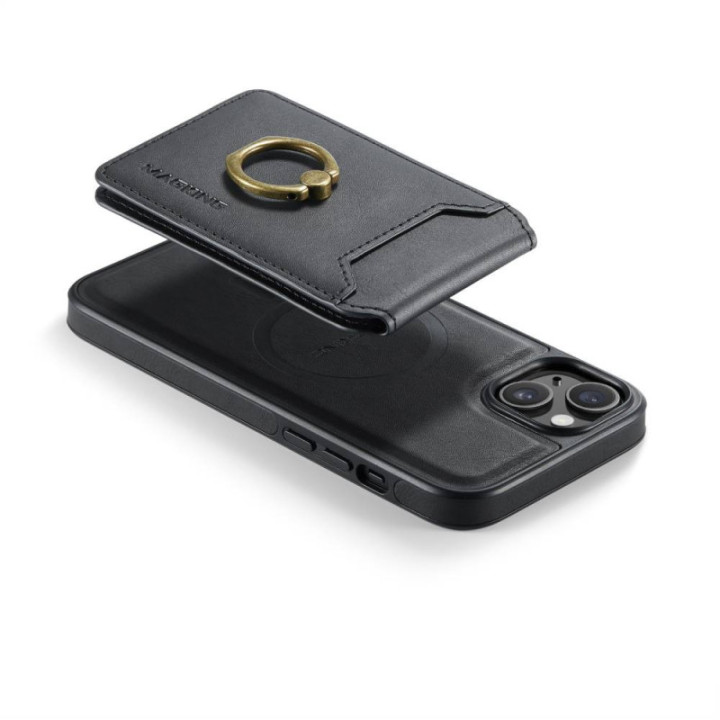 DG-Ming Magking K1 2in1 kotelo Apple iPhone 15 - Musta