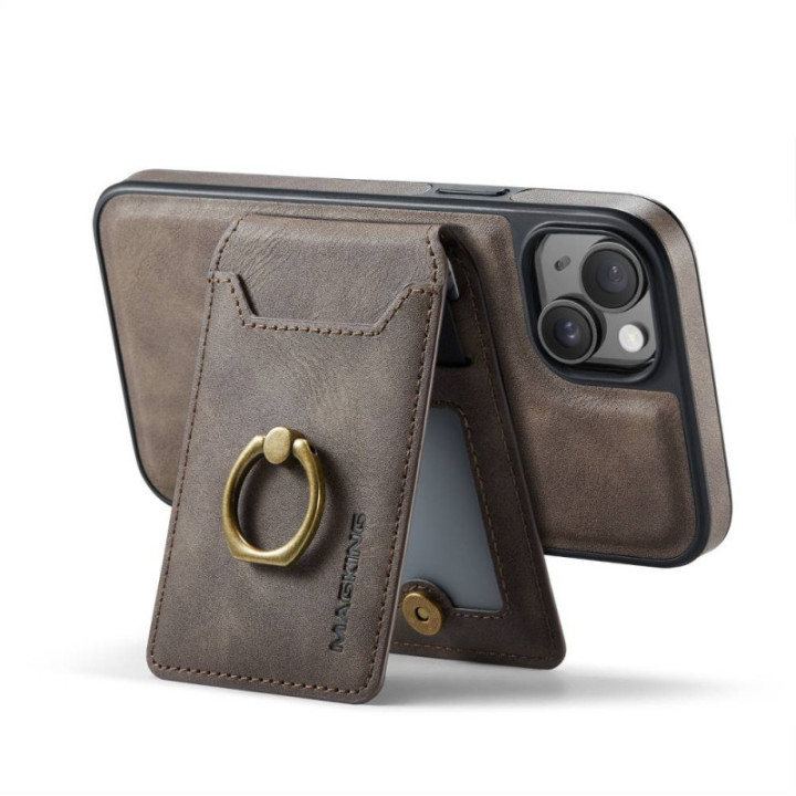 DG-Ming Magking K1 2in1 Handyhülle Apple iPhone 14 - Coffee