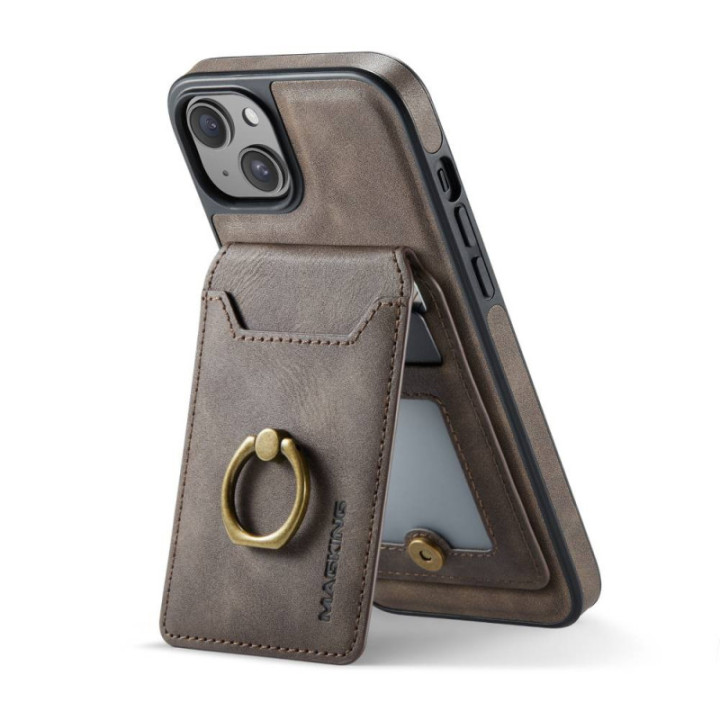 DG-Ming Magking K1 2in1 Handyhülle Apple iPhone 14 - Coffee