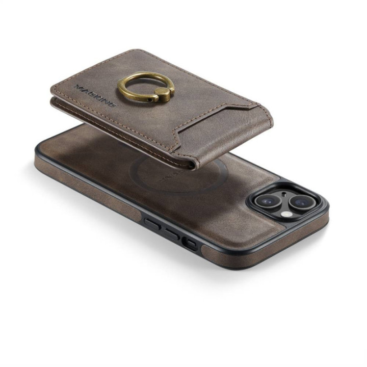 DG-Ming Magking K1 2in1 Handyhülle Apple iPhone 14 - Coffee