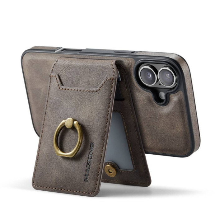 DG-Ming Magking K1 2i1 deksel Apple iPhone 16 - Coffee