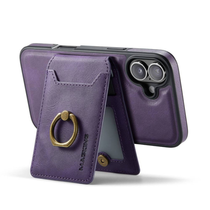 DG-Ming Magking K1 2in1 kotelo Apple iPhone 16 Plus - Violetti