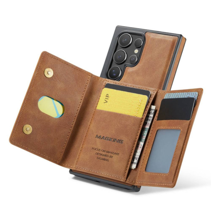 DG-Ming Magking K2 2in1 case Samsung Galaxy S23 Ultra - Brown