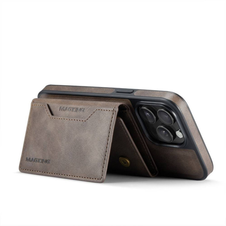 DG-Ming Magking K2 2in1 kotelo Apple iPhone 15 Pro Max - Coffee
