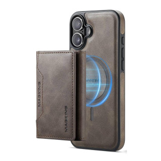 DG-Ming Magking K2 2i1 deksel Apple iPhone 16 Plus - Coffee