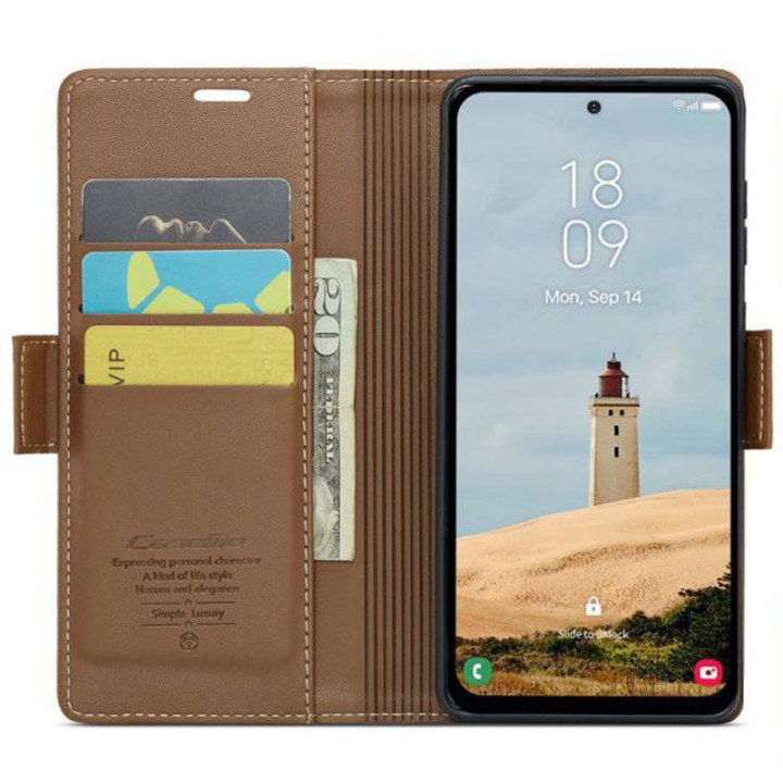 CaseMe Handyhülle 023 Samsung Galaxy A26 5G - Braun